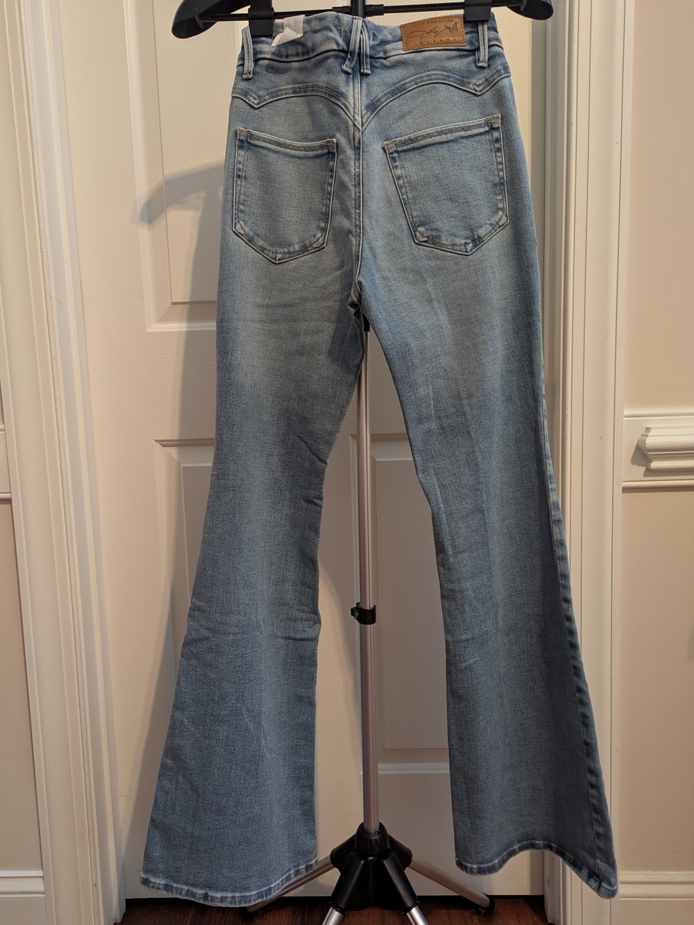 Good American Dolly Collection -Jolean Light Blue Flare Jeans